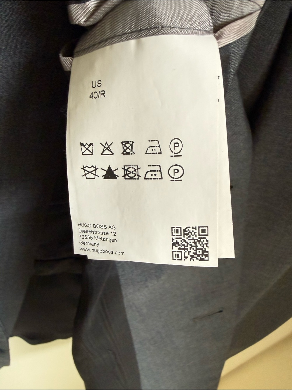 Hugo Boss Charcoal Gray Suit 40R Grand Central - Picture 3 of 10